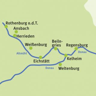 Bild 5 zur Urlaubsidee »Radtouren am Altmühltal-Radweg von Rothenburg o.d.T. nach Regensburg«