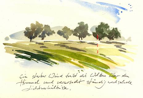 Bild 2 zur Urlaubsidee »Radeln und Aquarelle zeichnen - Mal- und Radreise im Sächsischen Elbtal«