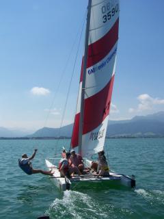 Bild 1 zur Urlaubsidee »Catamaran Segeln am Chiemsee«