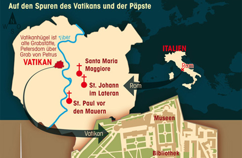 Bild 1 zur Urlaubsidee »Zu Besuch beim Papst - Urlaub im Vatikan«