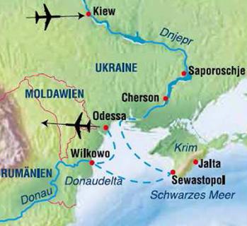 Bild 3 zur Urlaubsidee »Flusskreuzfahrt mit der MS WATUTIN: Kiew - Krim - Jalta - Sewatopol - Donaudelta - Odessa (10/13 Tage)«